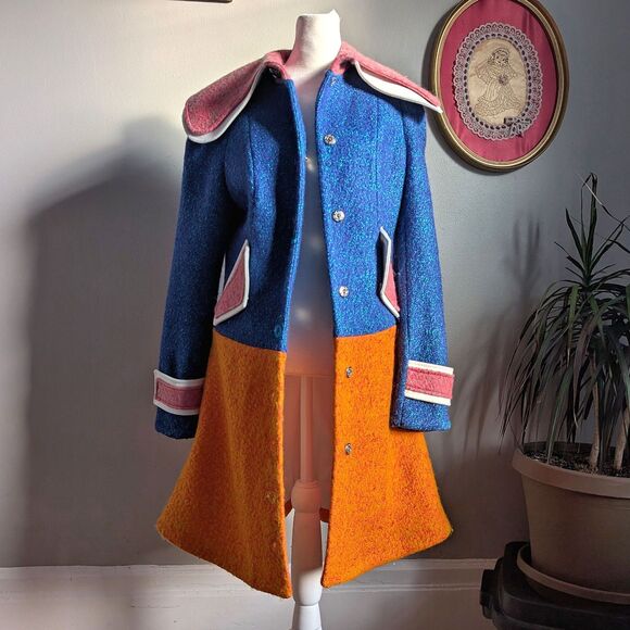 Anna K Designer Coat Kawaii Wool Anime Embroidered Twee Whimsical Size Small - Picture 2 of 15
